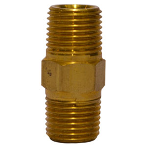 Male Thread Connector, Central Lubrication, 1/8 Inch BSPT x 1/8 Inch BSPT Size