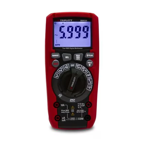 MM650 CAT IV TRMS DMM with Certificate o