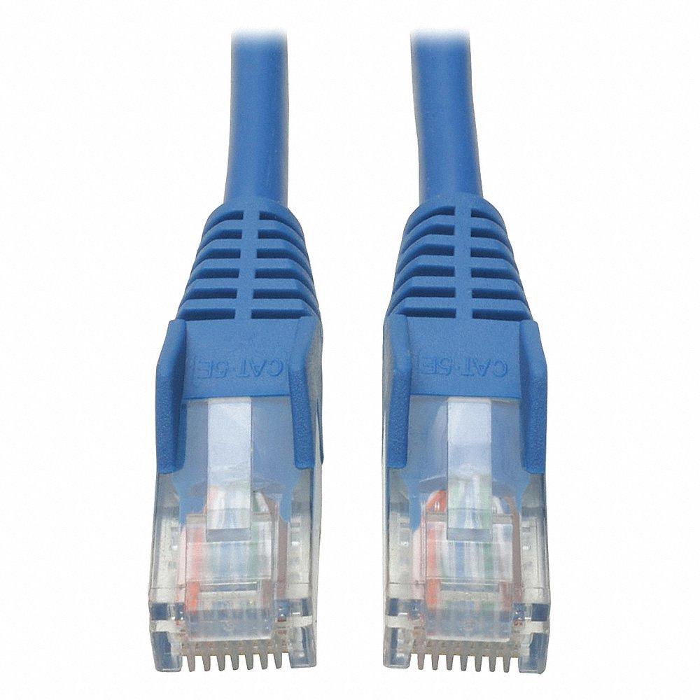 Cat5e Cable, Snagless, Molded, Blue, 14ft