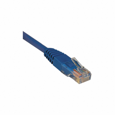 Cat5e Cable, Molded, RJ45 M/M, Blue, 50ft