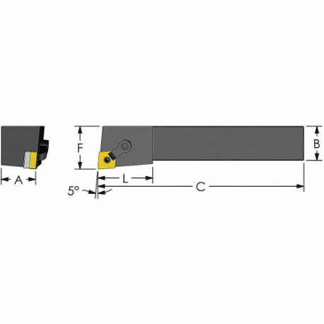 刃先交換式旋削および倣い加工ツール ホルダー、MCLNR ツールホルダー、CNMG インサート、右勝手