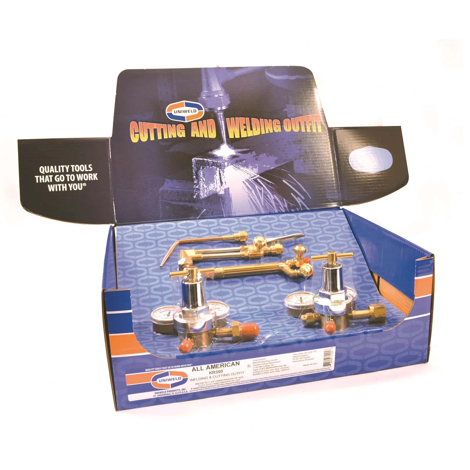 UNIWELD KAR780A Oxyacetylene Outfit, Heavy Duty, Class V Style | CD4RXG