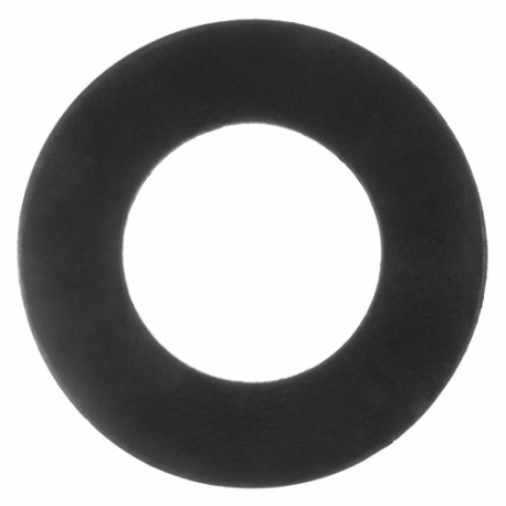 Flange Gasket, 3 Inch Pipe Size, 5 3/8 Inch Outside Dia, 3 1/2 Inch Inside Dia, Black