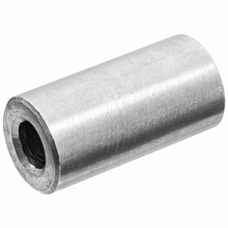 Round Spacer, 1/2 Inch For Screw Size, Brass, Zinc Plated, 1 3/4 Inch Length