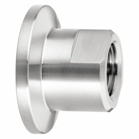 Vacuum Tube Fitting, 304 Stainless Steel, 1 1/2 Inch Tube OD, 1/4 Inch Size Pipe Size
