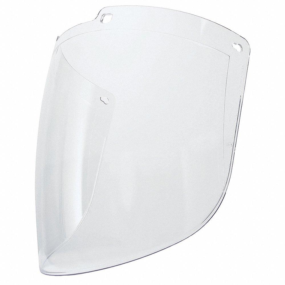 面罩遮陽板，透明，防霧，9 英寸高，15 7/8 英寸寬