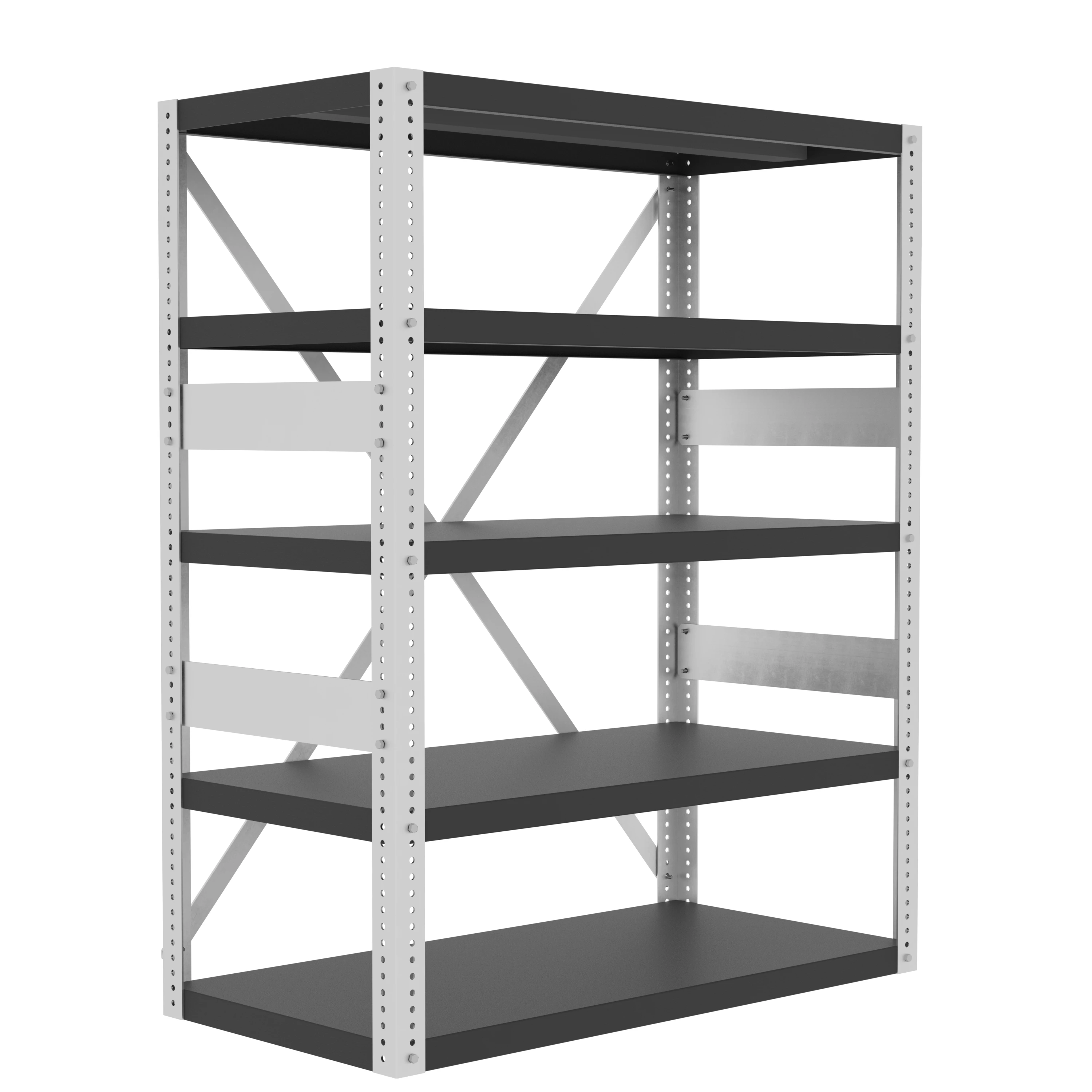 VALLEY CRAFT F82435A8 Shelving, 48 x 24 Inch Shelf, 60 Inch Height, Open Style | CJ6TZC