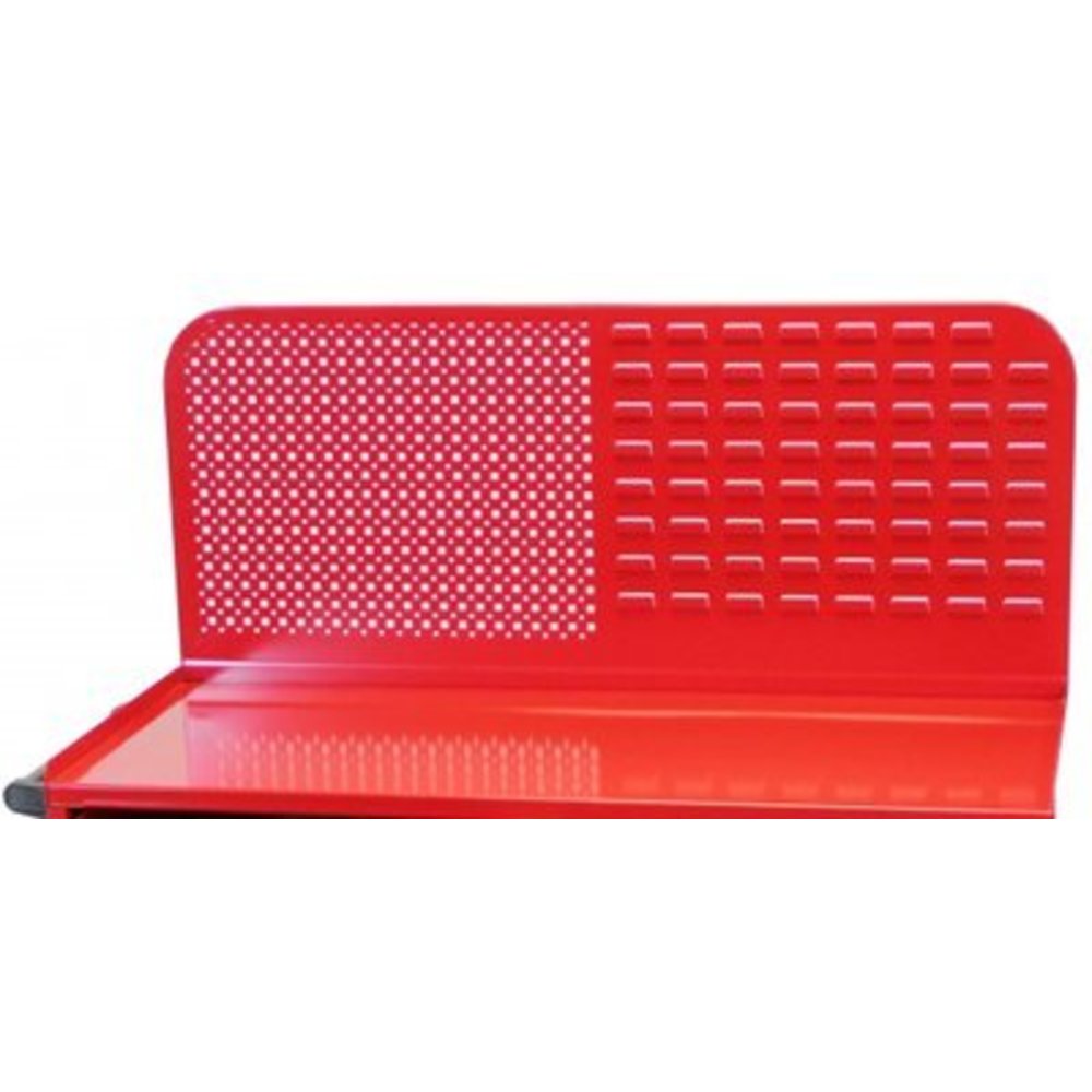 Back Louvered Bin & Peg Panel Combo, Modular cabinet, 48", Red