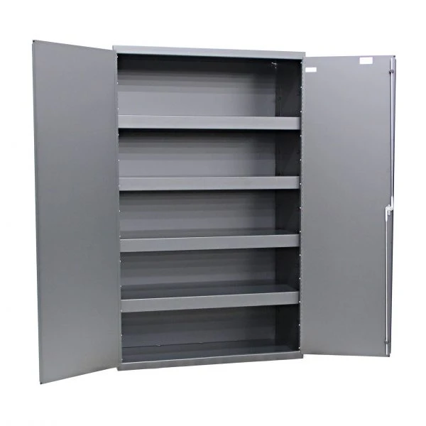 VALLEY CRAFT F89780A7 Steel Cabinet, Heavy Duty, 36" X 24" X 72", Smoke Gray | AJ8GMX