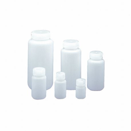 Botella, Capacidad de Material de Laboratorio de 2 oz, Polipropileno, Incluye Cierre, Paquete de 72