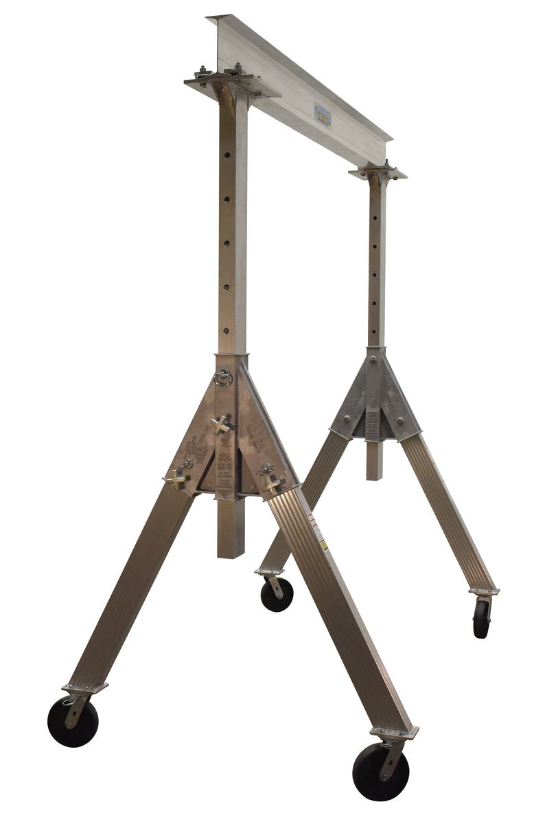 VESTIL AHA-4-8-8 Adjustable Gantry Crane, 4000 lb., 8 x 8 Feet Size, Silver, Aluminum | AG7LEV