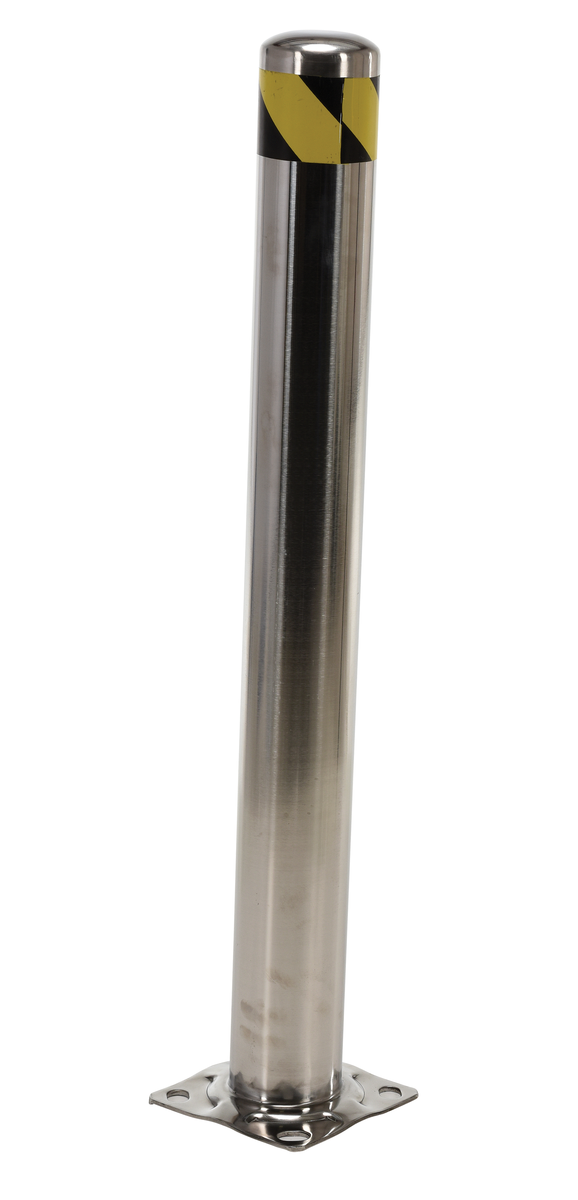 VESTIL BOL-SS-36-4.5 Bollard, Steel Pipe, 36 x 4-1/2 Inch Size | AE4XNM 5NRX4
