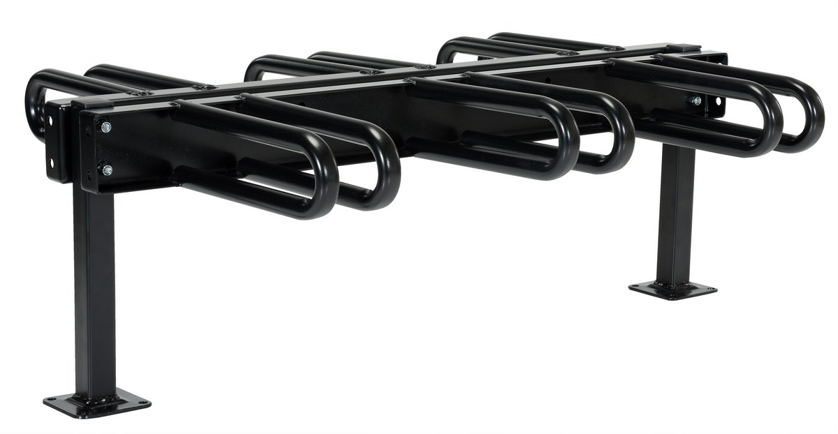 VESTIL BR-M3D-BK Bicycle Rack, Black, 45.88 x 25 x 14.38 Inch Size | CE3AMG