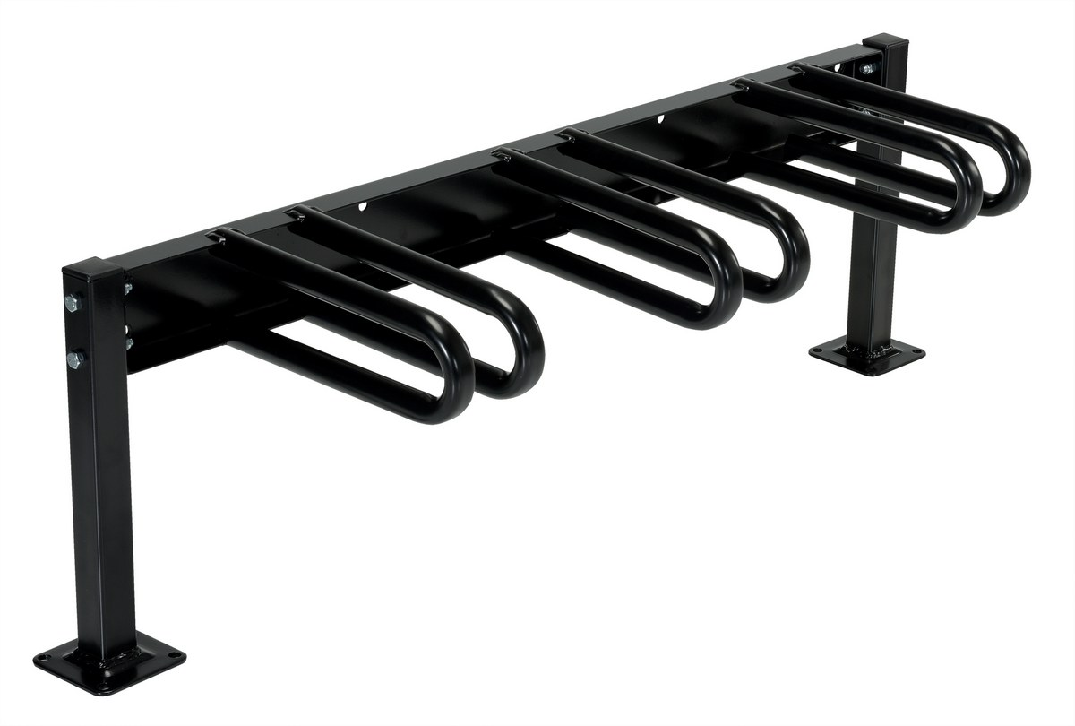 VESTIL BR-M3S-BK Bicycle Rack, Black, 45.88 x 14.44 x 14.38 Inch Size | CE3AMJ