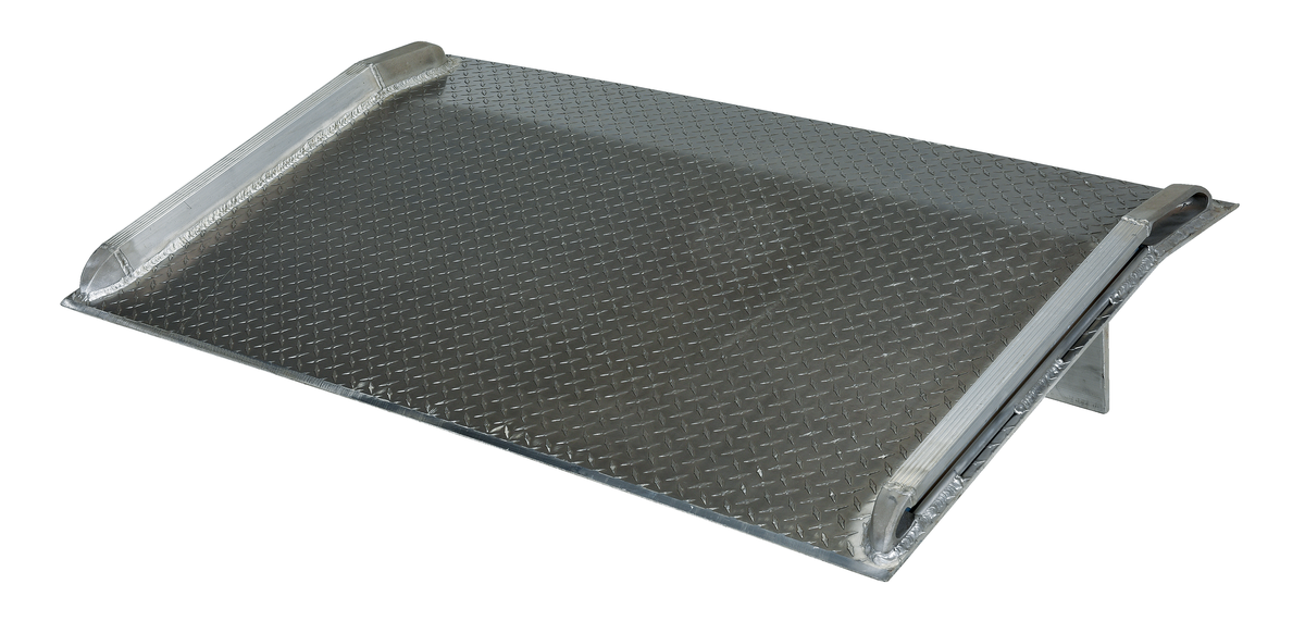 VESTIL BTA-09006636 Truck Dockboard, 9000 Lb. Capacity, 66 Inch x 36 Inch Size, Silver, Aluminium | AG7NCR