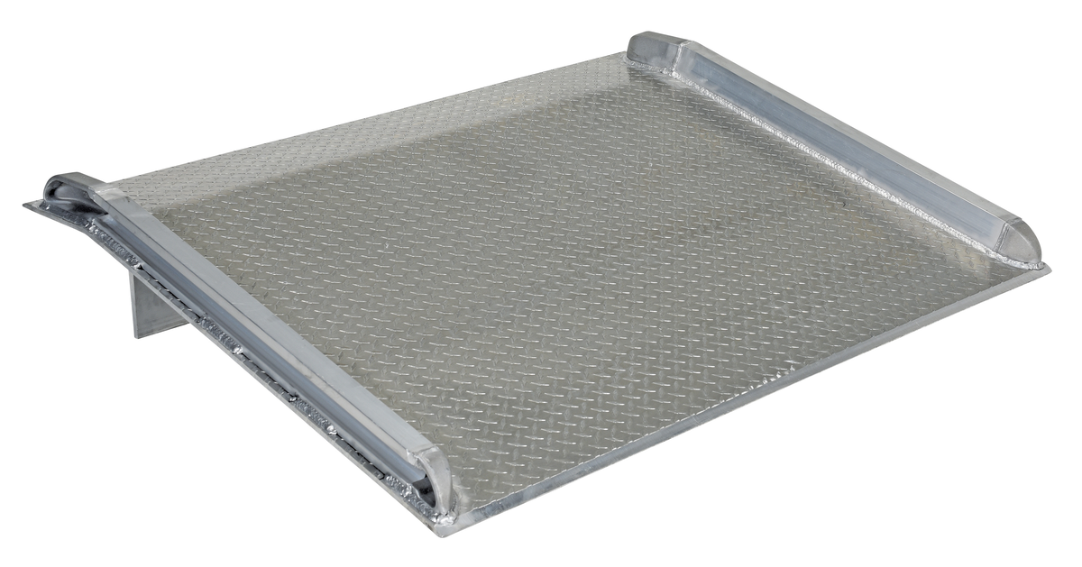 VESTIL BTA-10006078 Truck Dockboard, 10000 Lb. Capacity, 60 Inch x 78 Inch Size, Silver, Aluminium | AG7NEK