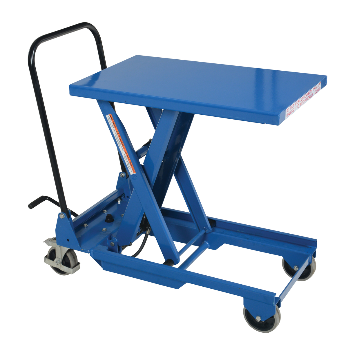 VESTIL CART-300-S-FR Premium Single Scissor Cart, 300 Lb. Capacity, 18 Inch x 30 Inch Size | AG7PCK