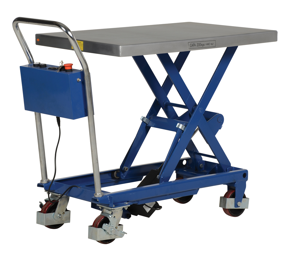 VESTIL CART-400-LA Linear Elevating Cart, 400 Lb. Capacity, 23.625 Inch x 35.5 Inch Size | AG7PCR