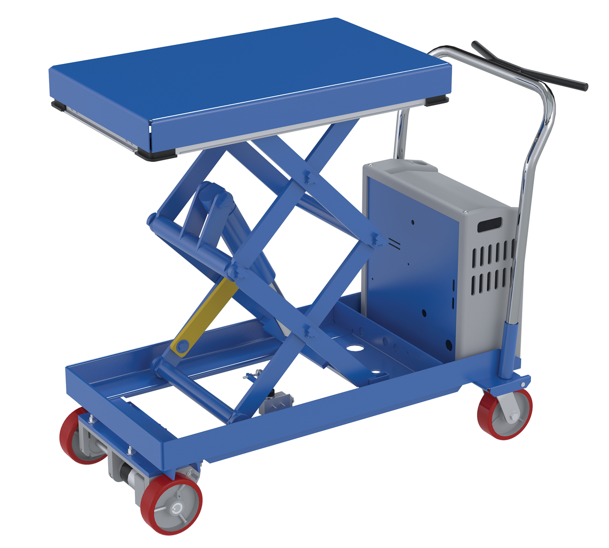VESTIL CARTD-1000-2033-CTD Traction Drive, Hydraulic Elevating Cart, 20 x 33 Inch Size, 1000 Lb. Capacity | CE3ATQ