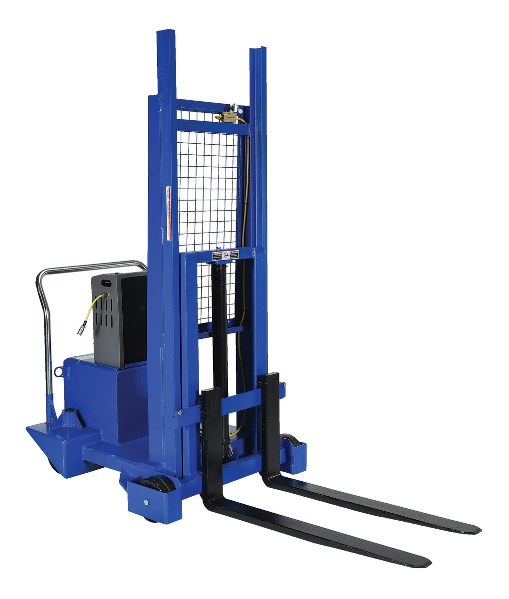 VESTIL CB-PMPS-10-60-DC Steel DC Counter Balance Pallet Master/Server, 60 Inch Size, 1000 Lb. Capacity, Blue | AG7PFX