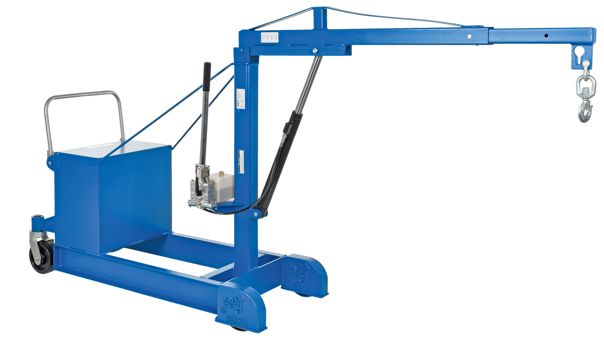 VESTIL CBFC-500 Counter Balance Floor Crane, 500 Lb., blue | AE7FGW 5XPG3