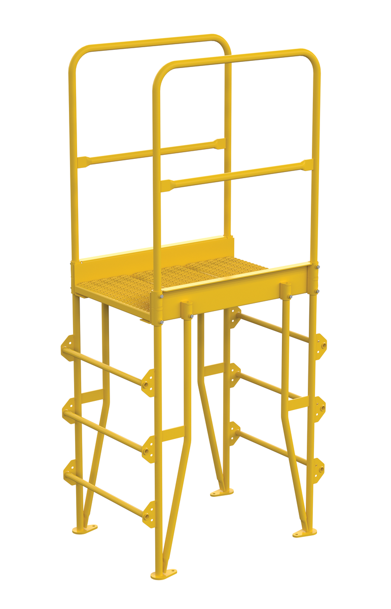VESTIL COLV-4-46-20 Cross-Over Ladder, Vertical, 4 Steps, 20 Inch Height | CE3AWU