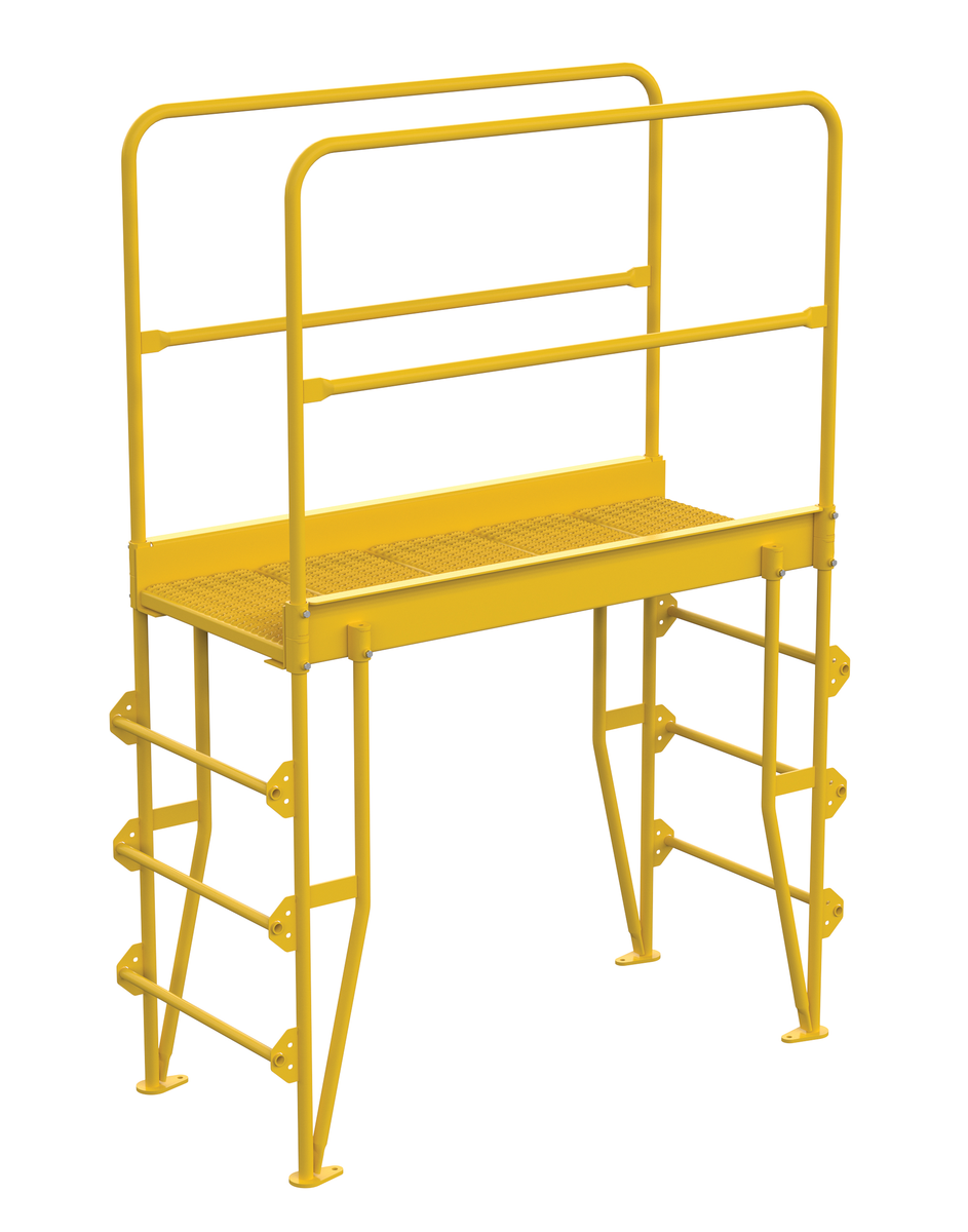 VESTIL COLV-4-46-44 Cross-Over Ladder, Vertical, 4 Steps, 44 Inch Height | CE3AWW