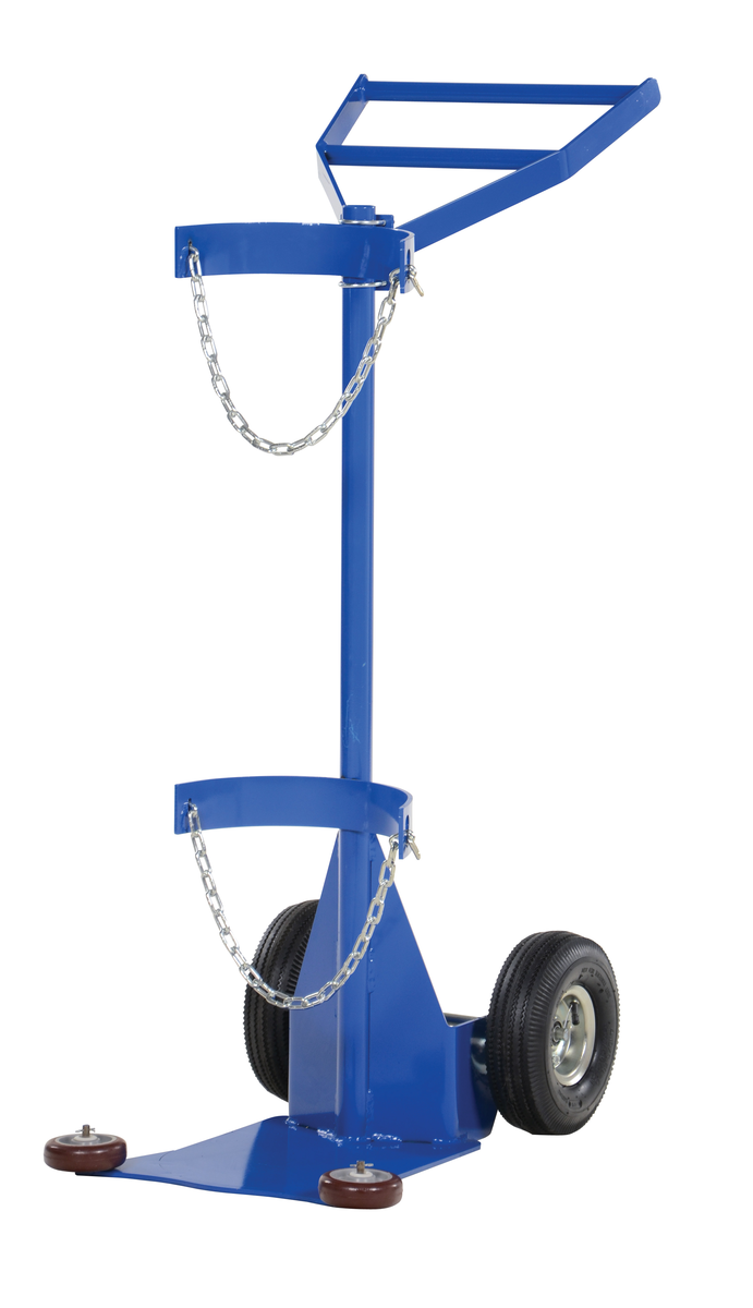 VESTIL CYL-DLX-1-PN Deluxe Cylinder Lifter, Pneumatic Wheels | AG7PTD