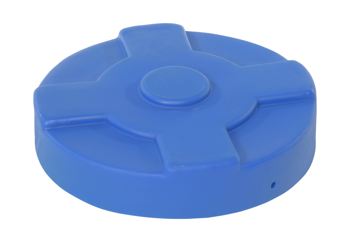 VESTIL DC-P-30-BU Drum Cover, 30 Gallon Capacity, Blue | CE3CJP