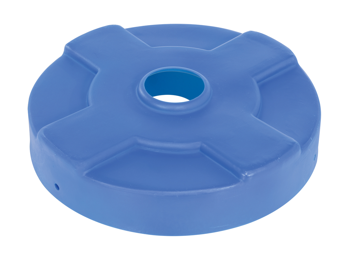 VESTIL DC-P-30-CAN-BU Drum Recycling Lid, 30 Gallon Capacity, Blue | CE3CJR