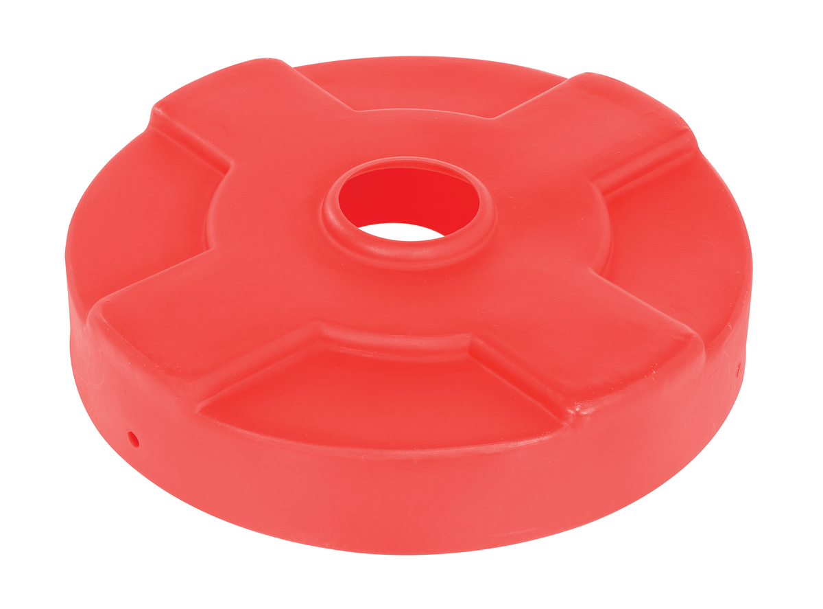 VESTIL DC-P-30-CAN-RD Drum Recycling Lid, 30 Gallon Capacity, Red | CE3CJX