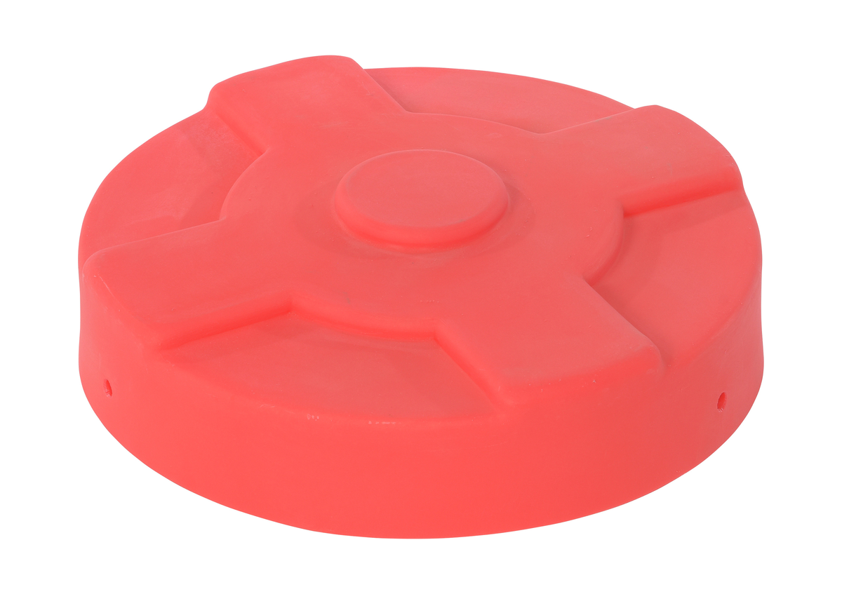 VESTIL DC-P-30-RD Drum Cover, 30 Gallon Capacity, Closed Drum, Red | CE3CJZ