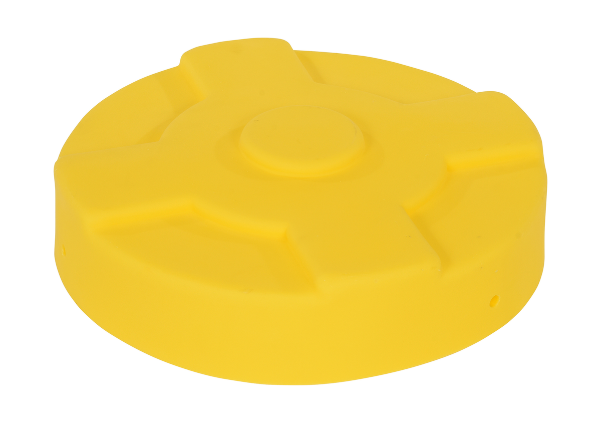 VESTIL DC-P-30-YL Drum Cover, 30 Gallon Capacity, Closed Drum, Yellow | CE3CKA