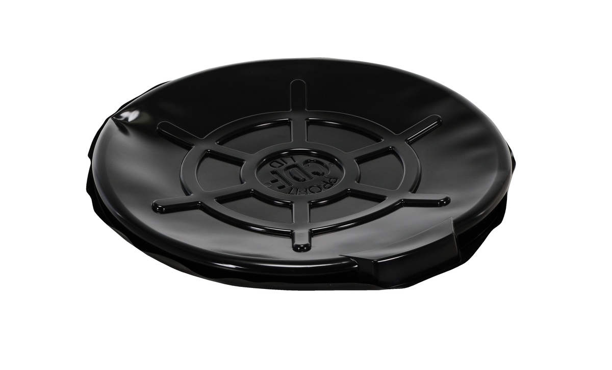 VESTIL DC-TPO-B Black Plastic Drum Cover, Open Head, 55 Gallon | AG7QKK