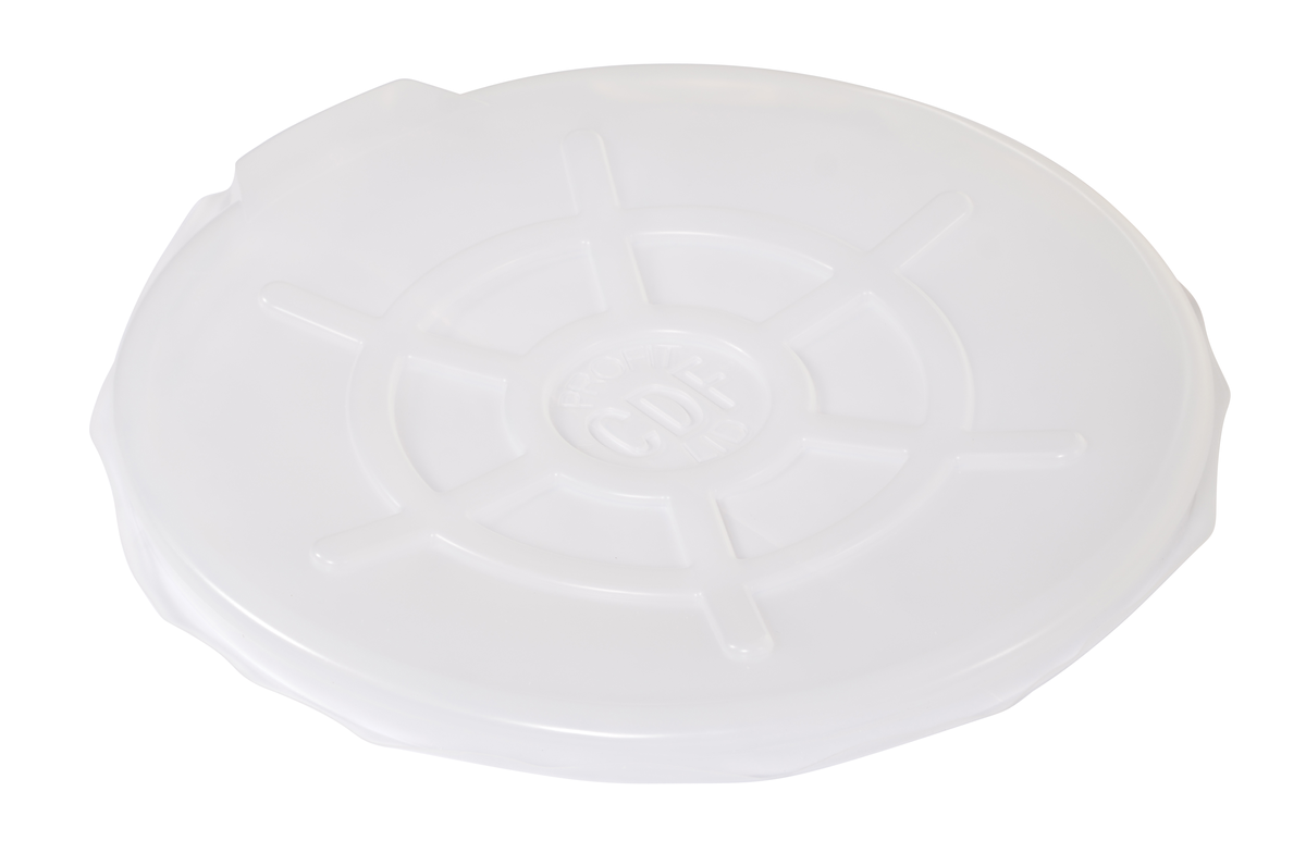 VESTIL DC-TPO Clear Plastic Drum Cover, Open Head, 55 Gallon | AG7QKJ