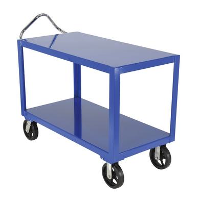 Ergonomic Handle Cart, Rubber Caster, 24 x 48 Inch Size