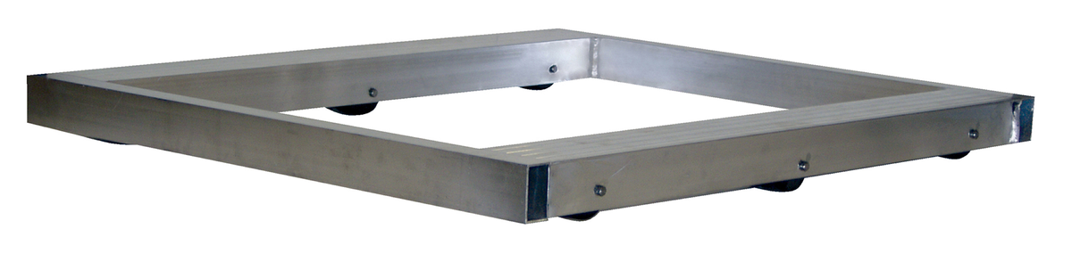 VESTIL DOL-3636-6T Pallet Dolly, 6 Rollers, 36 x 36 Inch Size, 4000 Lb. Capacity, Aluminiuim, Tilt Deck | AG7QRU