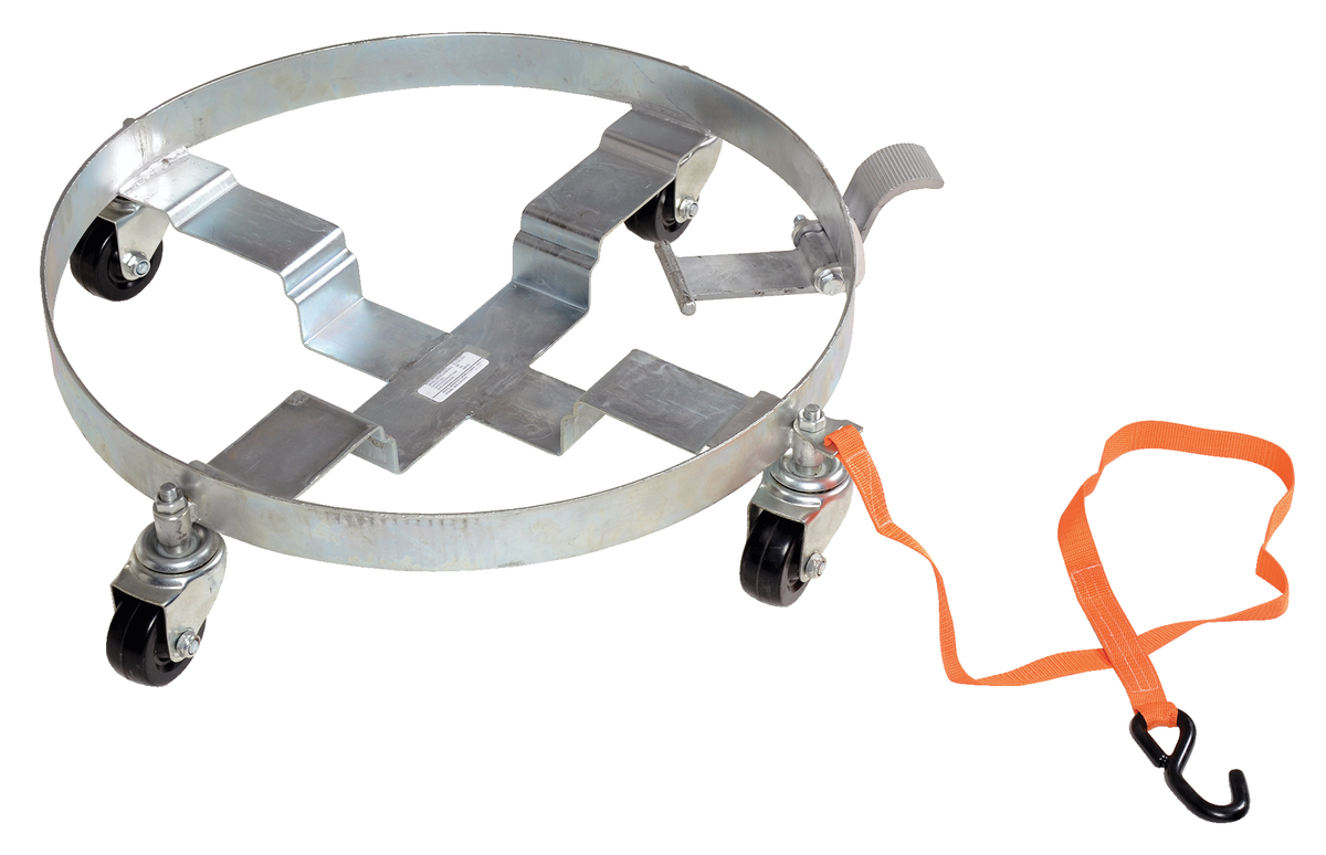 VESTIL DRUM-QUAD-H-TLT Multi-purpose Tilting Drum Dolly, 900 Lb. Capacity | AG7QXJ