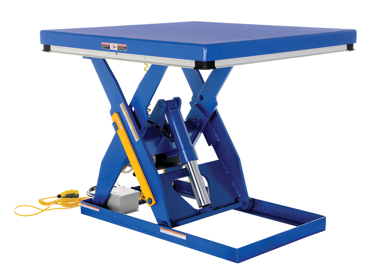 VESTIL EHLT-4848-3-43-QS Electric Hydraulic Lift Table, Quickship, 3000 lb., 48 x 48 Inch Size, Steel | CE3CUR
