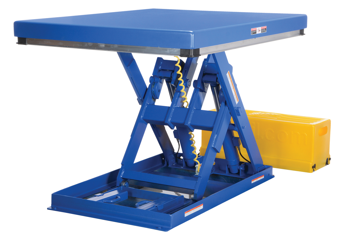 VESTIL EHLTX-4853-2-39 Low Profile Electric Lift Table, 53 x 48 Inch Size | AG7RLB