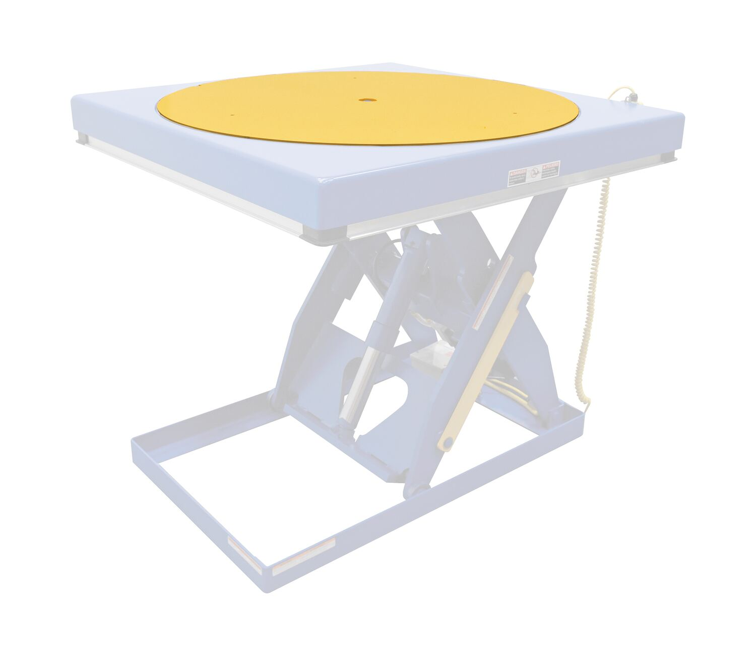 VESTIL EHLTx-ROTATE Built In Manual Scissor Table Carousel | CE3DAR