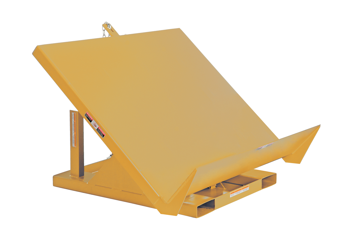 VESTIL EM1-200-4848-4-YEL Efficient Master Tilt Table, 4000 Lb. Capacity, 48 Inch x 48 Inch Size, Yellow | AG7RMP