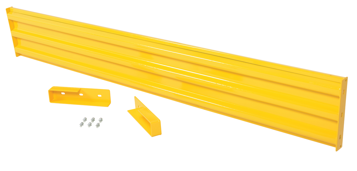 VESTIL GR-F3R-DI-10-YL Guard Rail, Ribbed Bolt on Style, 10 Feet | CE3DNR