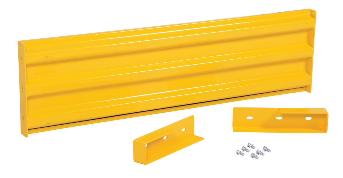 VESTIL GR-F3R-DI-5-YL Guard Rail, Ribbed Bolt on Style, 5 Feet | CE3DNX