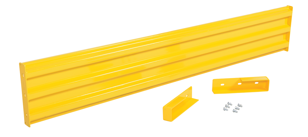 VESTIL GR-F3R-DI-8-YL Guard Rail, Ribbed Bolt on Style, 8 Feet | CE3DPE