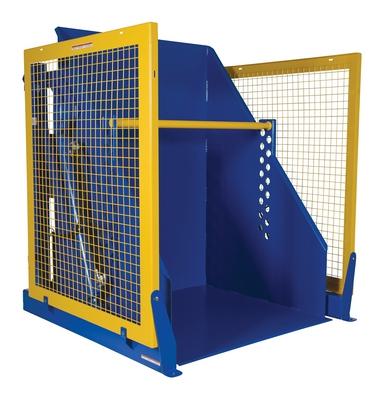 전기 유압 박스 덤퍼, 6000 Lb. 용량, 48인치 덤프 높이, 파란색, 강철