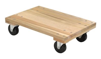 Hardwood Dolly, Solid Deck, 16 x 24 Inch Size