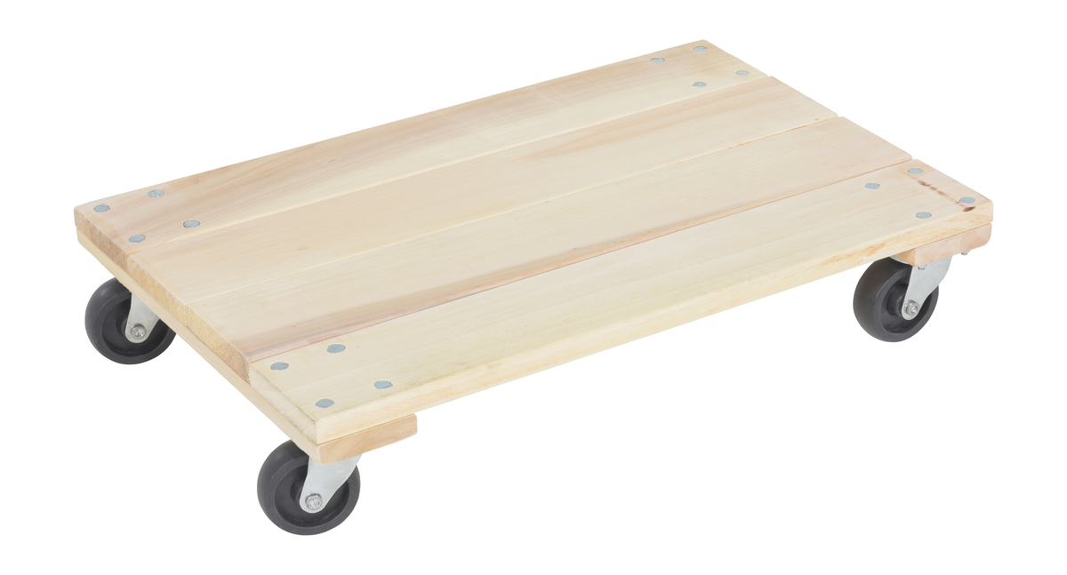VESTIL HDOS-1624-9-E Hardwood Dolly, Economy Solid, 900 Lb. Capacity, 16 Inch x 24 Inch Size | AG7UAF