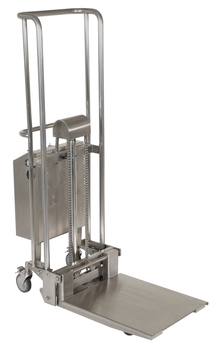 VESTIL HYD-10-DC-SS Hefti-Lift, Portable, DC Powered, 22 x 25-3/4 Inch Size, Stainless Steel | CE3ECJ