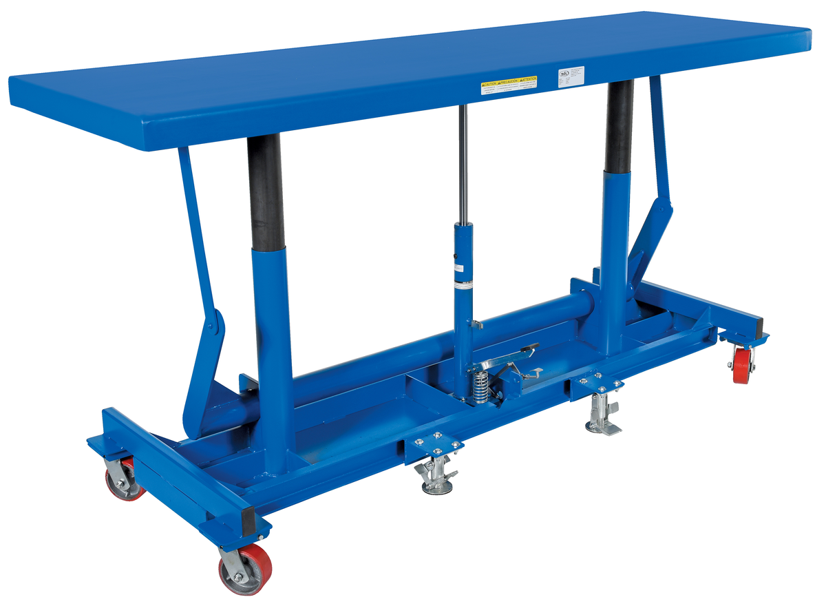 VESTIL LDLT-3096 Ergonomic Long Deck Cart, 2000 Lb. Capacity, 96 Inch x 30 Inch Size | AG7VKA